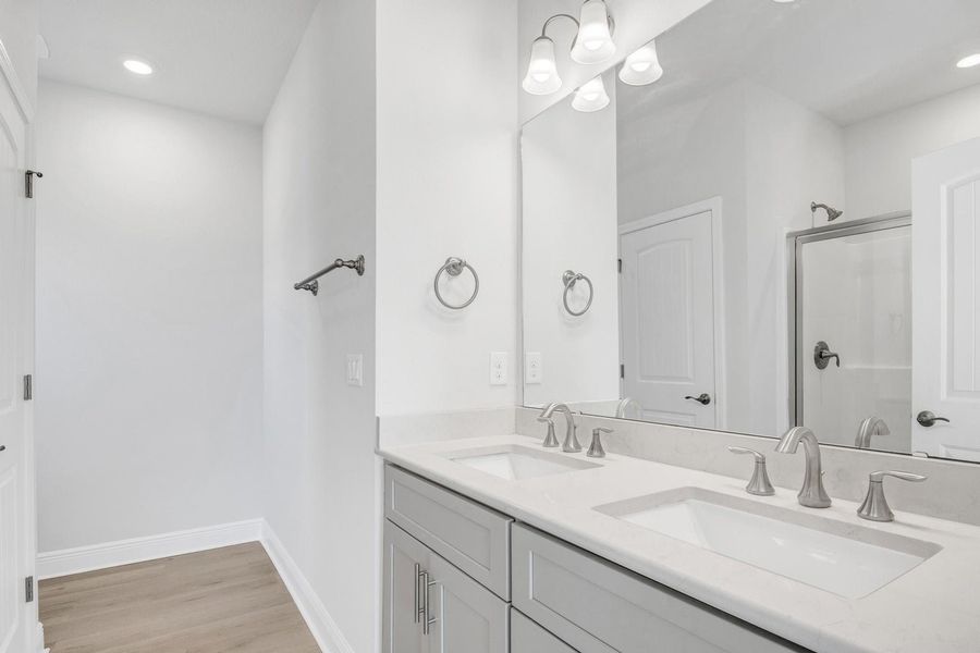 Furnished interior view inside a new home in The Bluffs at Lafayette, Freeport (Image 9).