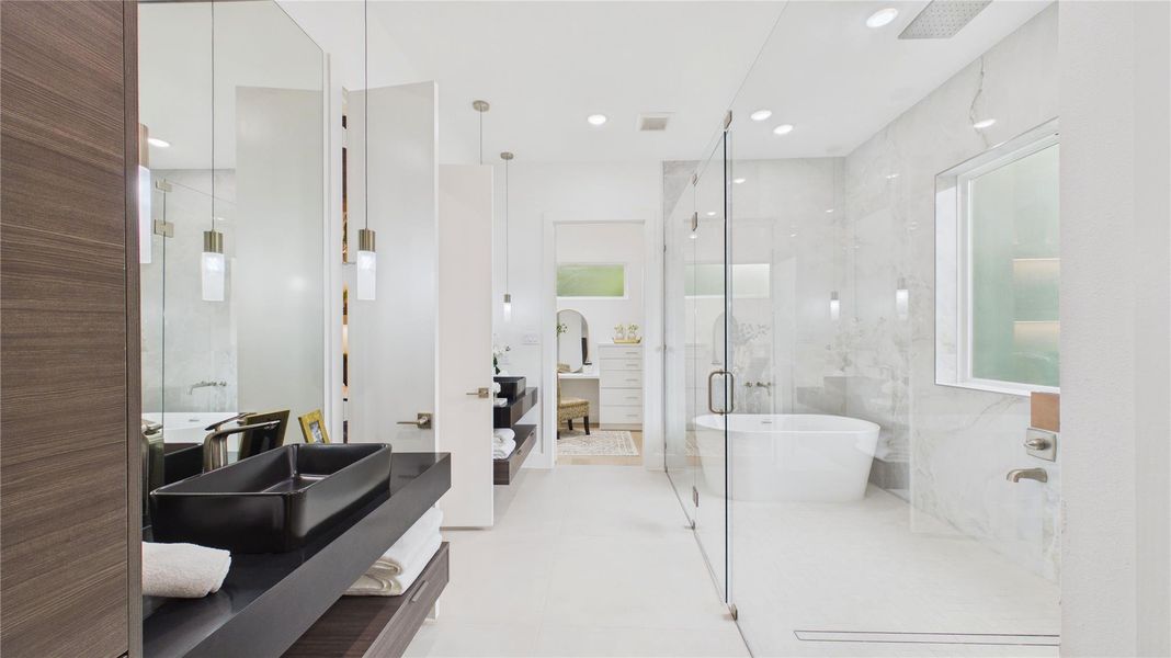 Furnished interior view inside a new home in , Houston (Image 41).