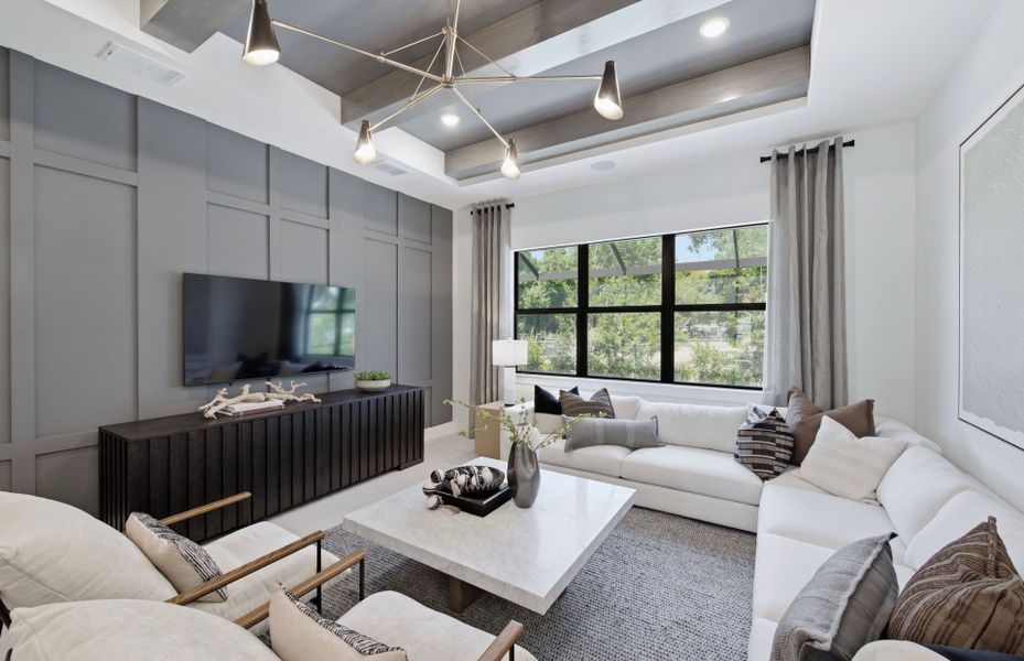 Representative furnished interior of a home built from the Ruby by Pulte Homes in Grandura, Sarasota (Image 12). Representative furnished interior of a home built from the Ruby by Pulte Homes in Grandura, Sarasota (Image 12).