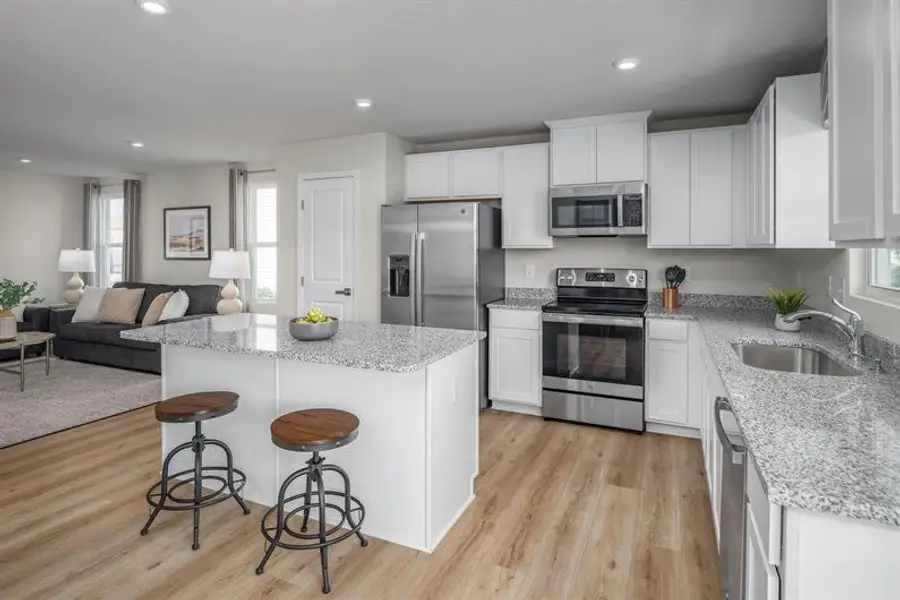 Representative furnished interior of a home built from the Tupelo by Ryan Homes in Williams Run, Bailey (Image 5).