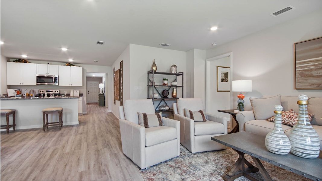 Representative furnished interior of a home built from the Cali by D.R. Horton in Ashton Park Phase III, Freeport (Image 13).