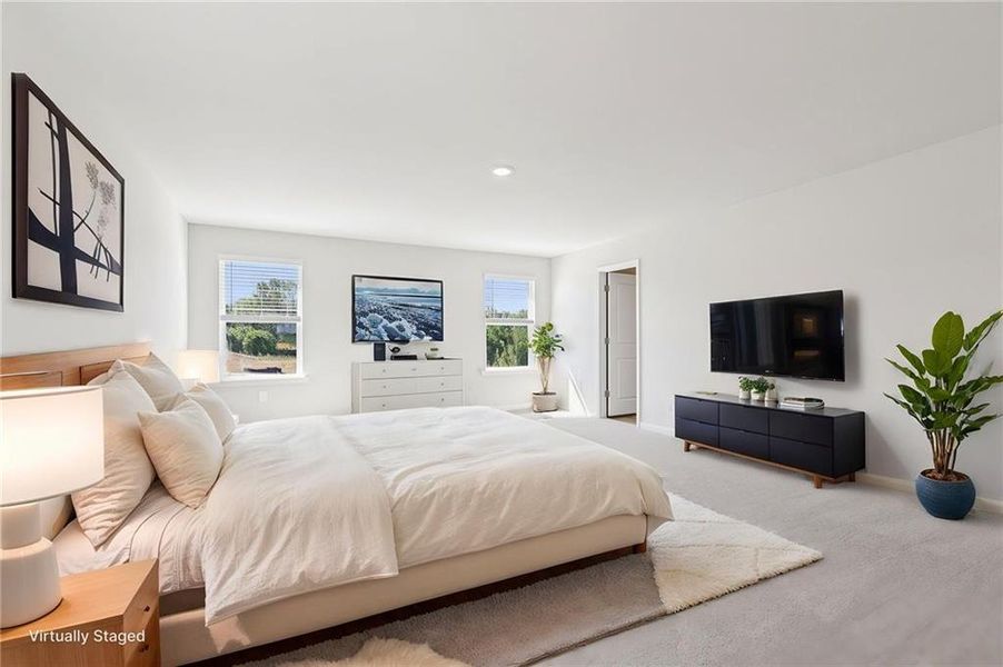 Furnished interior view inside a new home in Preserve at Mountain Creek, Pendergrass (Image 16).