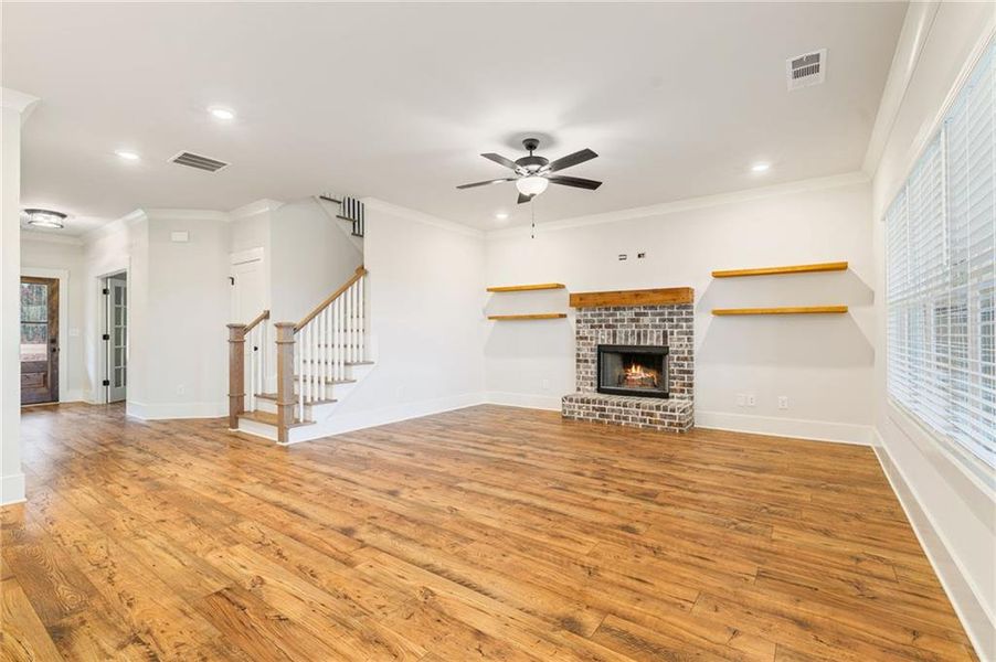 Spacious, unfurnished interior of a new home in Alcovy Station, Covington (Image 23).