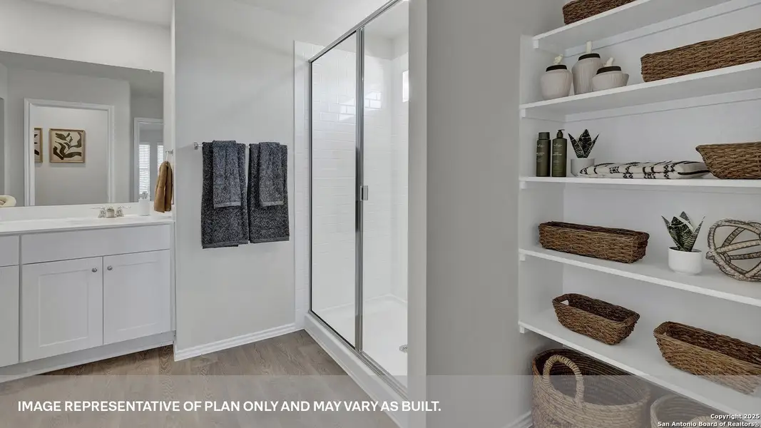 Furnished interior view inside a new home in Navarro Fields, Seguin (Image 24).