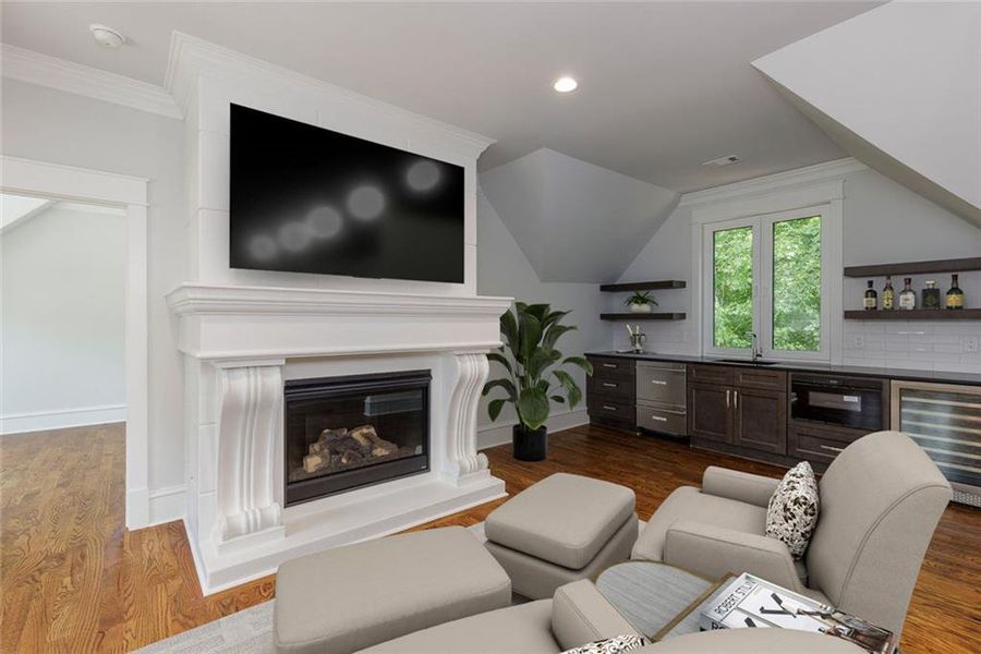 Furnished interior view inside a new home in , Roswell (Image 5).