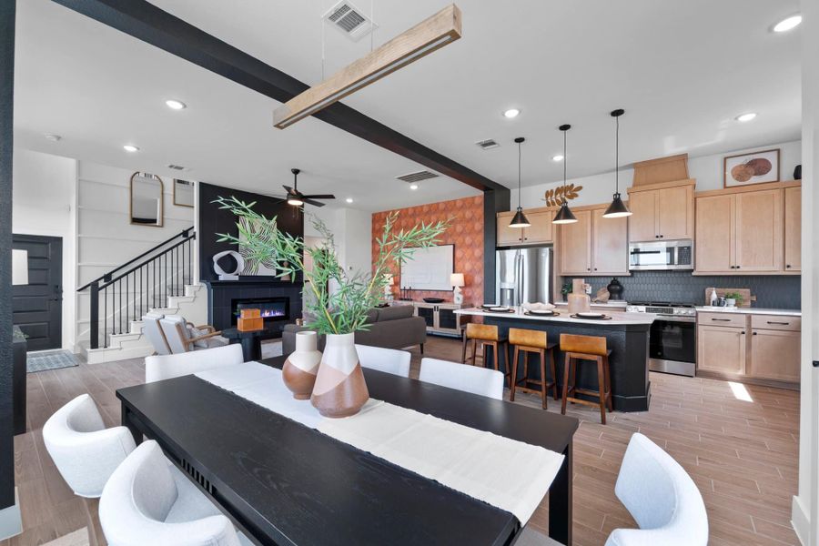 Furnished interior view inside a new home in Sienna, Sienna Plantation (Image 3).