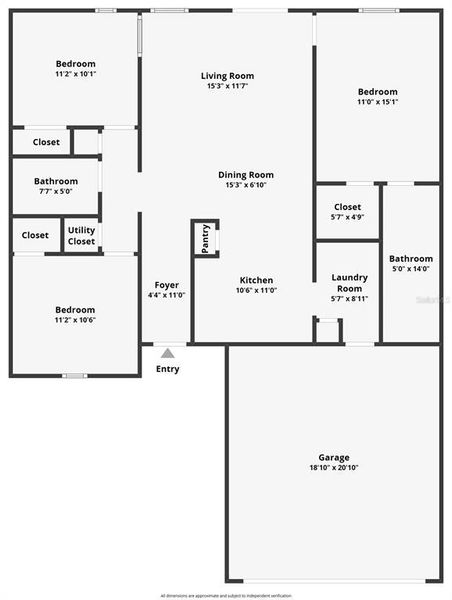 2D floor plan layout of this home in , Kissimmee, FL (Image 3). 2D floor plan layout of this home in , Kissimmee, FL (Image 3).