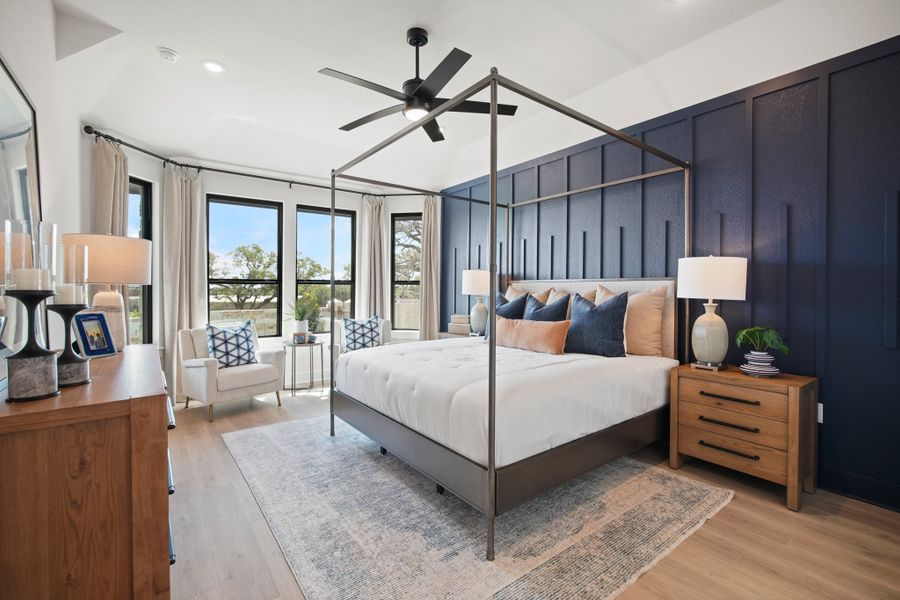 Furnished interior view inside a new home in La Cima 50', San Marcos (Image 8).