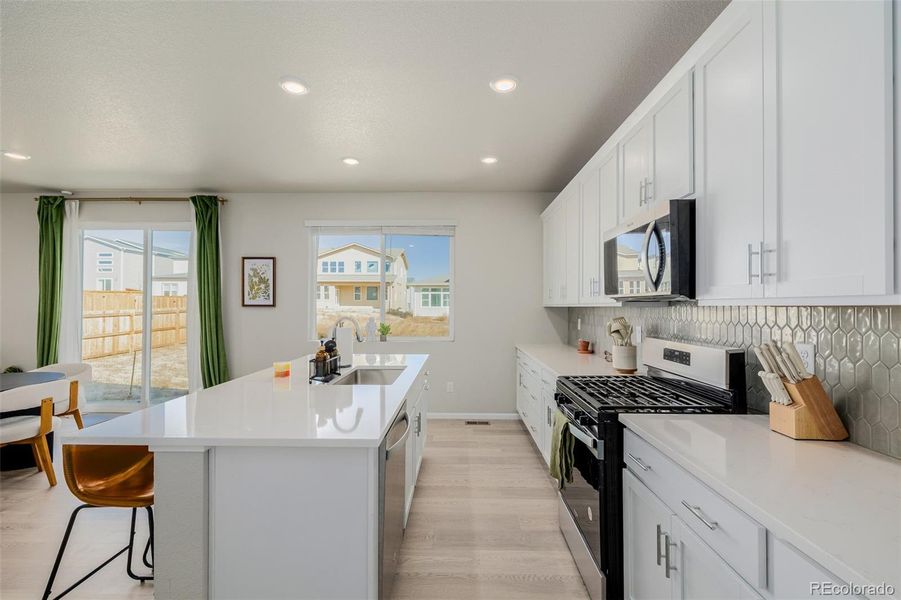 Furnished interior view inside a new home in , Peyton (Image 36).