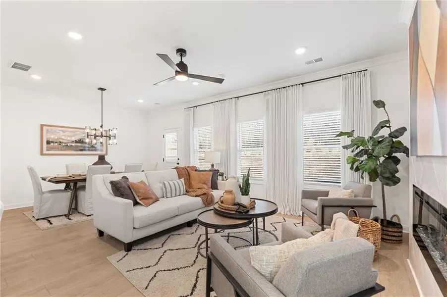 Furnished interior view inside a new home in River Walk Place, Lawrenceville (Image 10). Furnished interior view inside a new home in River Walk Place, Lawrenceville (Image 10).