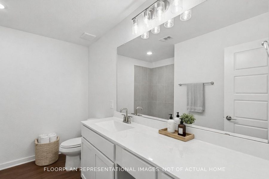 Furnished interior view inside a new home in Hallimore Ranch, Rosenberg (Image 9).