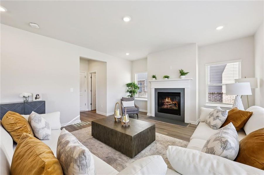 Furnished interior view inside a new home in Westmont Preserve, Powder Springs (Image 18).