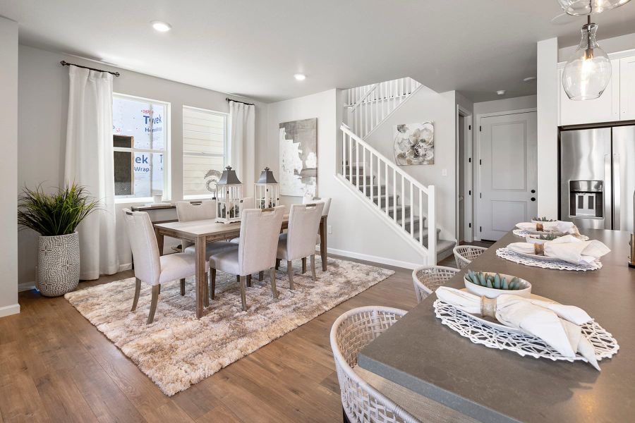 Representative furnished interior of a home built from the 3 by Tri Pointe Homes in Sugar Mill Village, Longmont (Image 6).