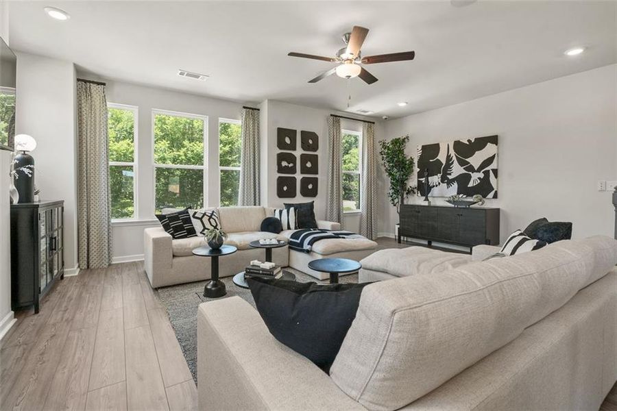 Furnished interior view inside a new home in Henson Square, Lawrenceville (Image 13).