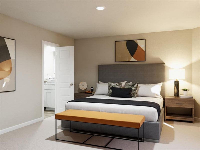 Furnished interior view inside a new home in Christian Meadows, Ennis (Image 12).