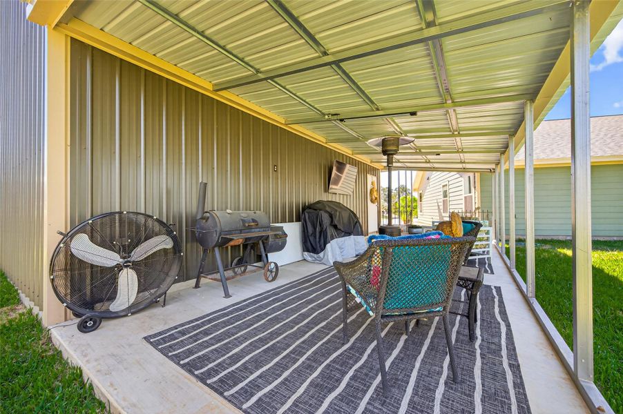 Exterior details and patio area of a home in , Livingston (Image 3).