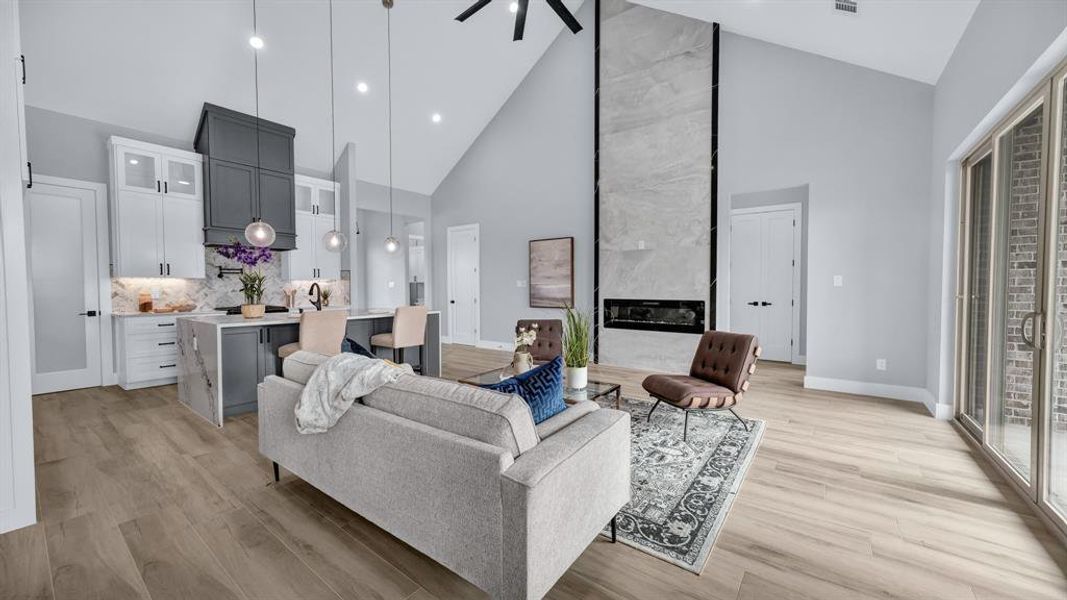 Furnished interior view inside a new home in , Weatherford (Image 29).