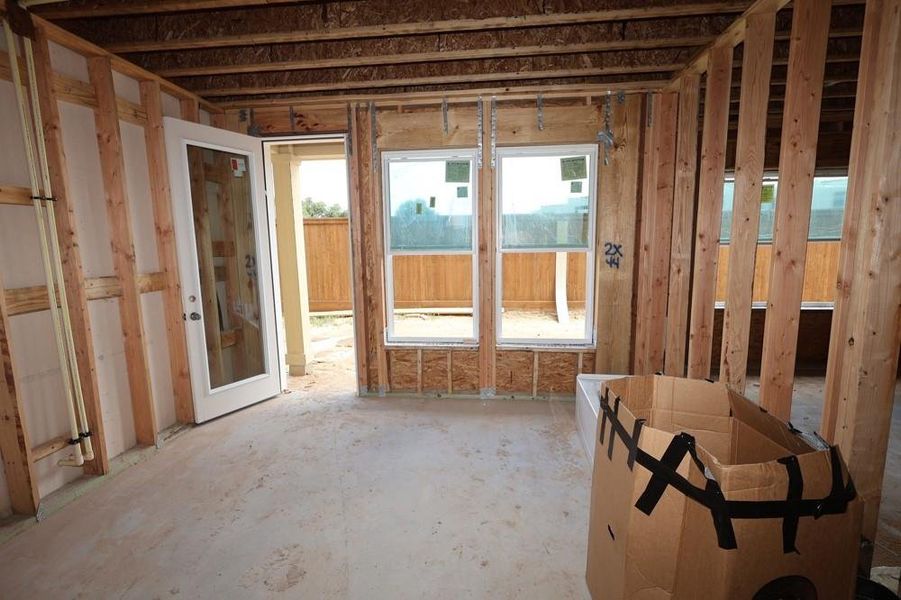 In-progress construction of a new home in Retreat at Oak Park, Houston, TX (Image 15). In-progress construction of a new home in Retreat at Oak Park, Houston, TX (Image 15).