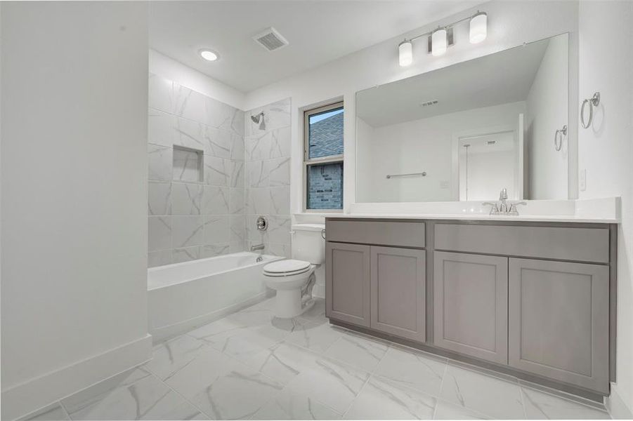 Furnished interior view inside a new home in Vintage Village, Argyle (Image 12).