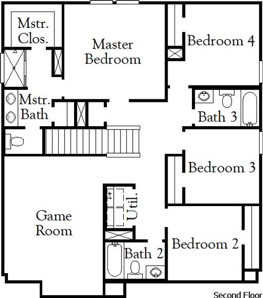 2D floor plan layout for the Moore by Coventry Homes in Arabella on the Prairie 45', Richmond, TX (Image 4). 2D floor plan layout for the Moore by Coventry Homes in Arabella on the Prairie 45', Richmond, TX (Image 4).