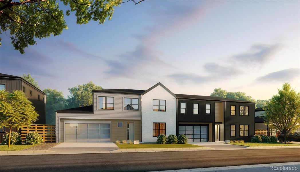 Front exterior of a new home in , Arvada, CO, highlighting curb appeal (Image 7). Front exterior of a new home in , Arvada, CO, highlighting curb appeal (Image 7).