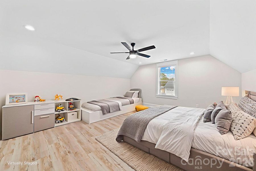 Virtually Staged - Bonus Room/Bedroom 5 with Private Bath