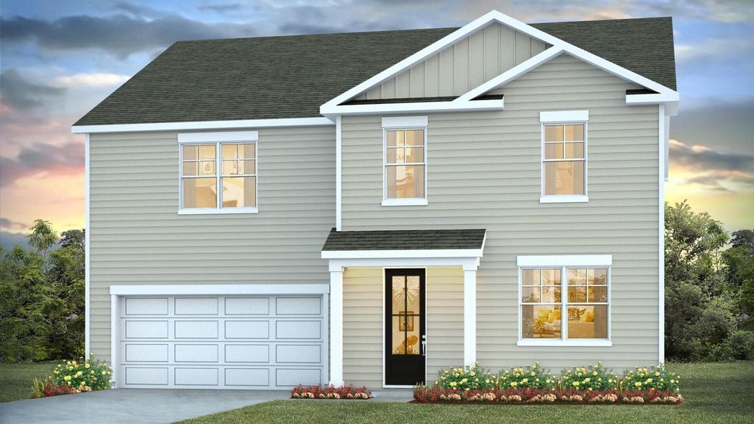 Front exterior of a new home in , Summerville, SC, highlighting curb appeal (Image 1).