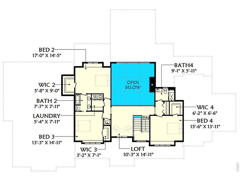 2D floor plan layout of this home in , Greeley, CO (Image 4).