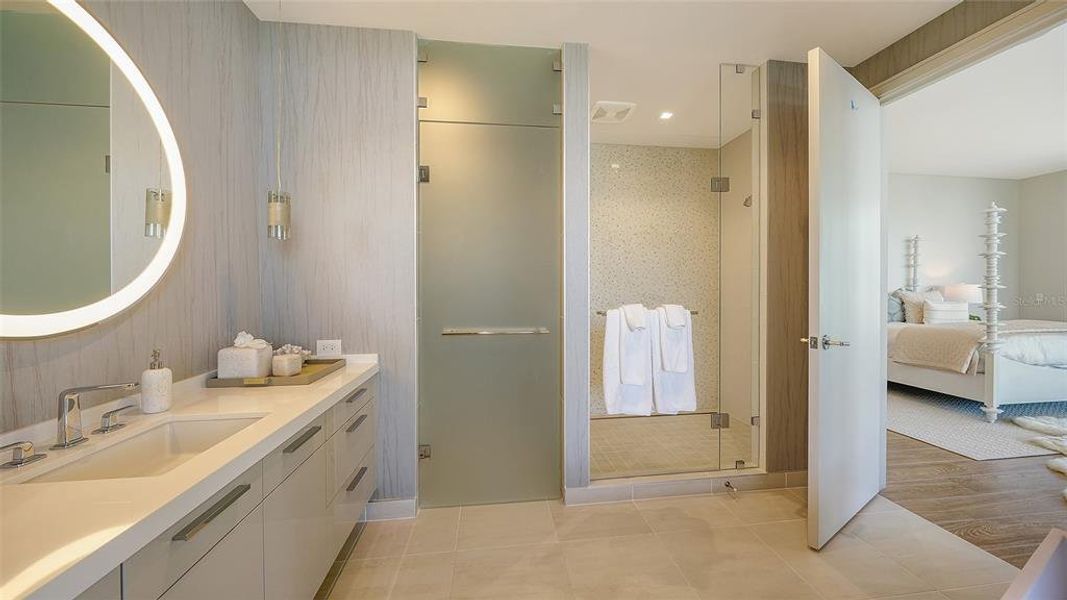 Furnished interior view inside a new home in , Longboat Key (Image 33). Furnished interior view inside a new home in , Longboat Key (Image 33).