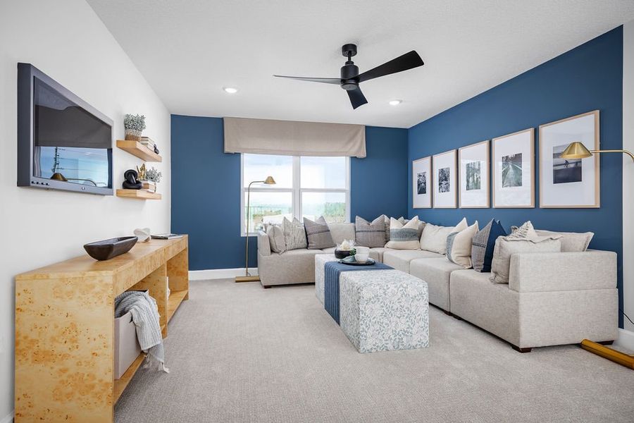 Representative furnished interior of a home built from the Magnolia by Risewell Homes in Oakview, Apopka (Image 17).