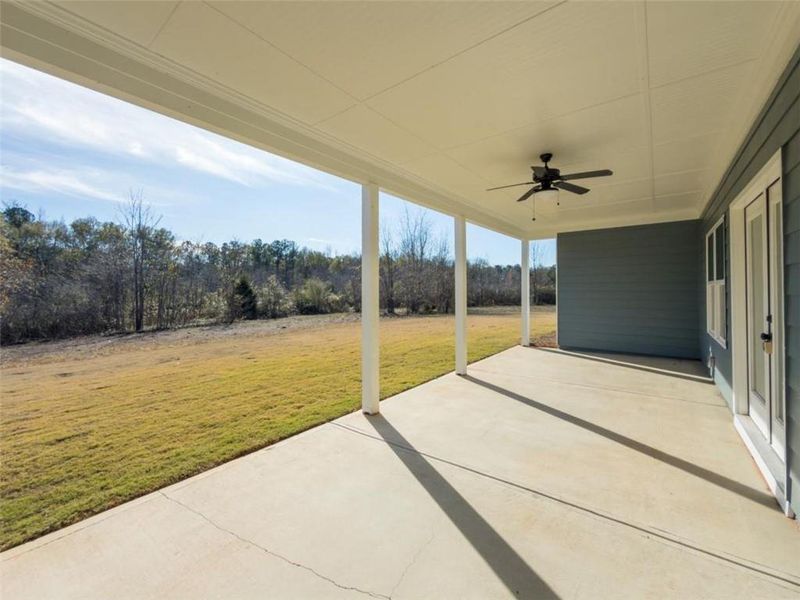 Exterior details and patio area of a home in , Social Circle (Image 22).