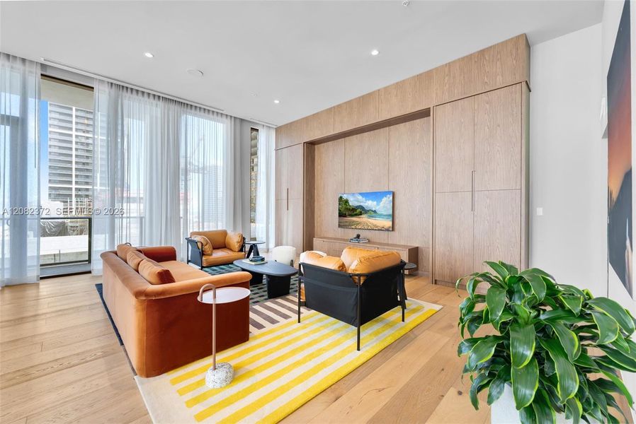 Furnished interior view inside a new home in , Miami (Image 8).