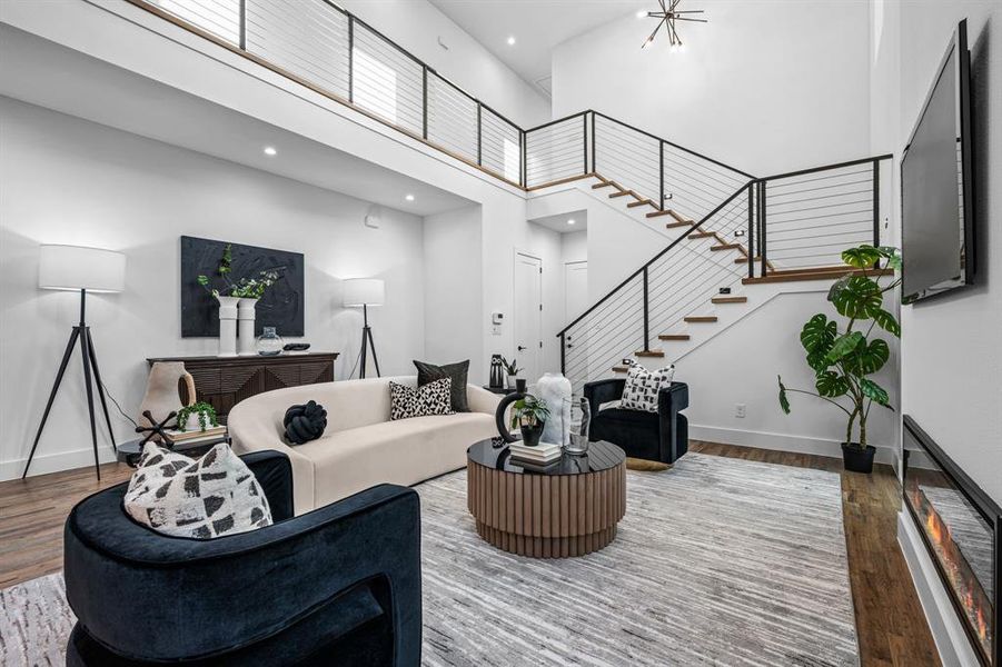 Furnished interior view inside a new home in , Dallas (Image 8). Furnished interior view inside a new home in , Dallas (Image 8).