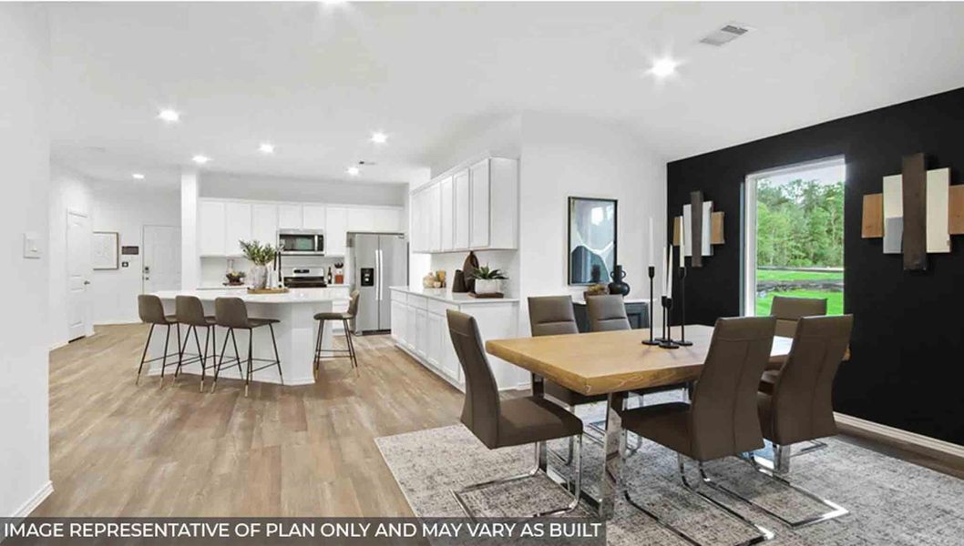 Furnished interior view inside a new home in Porters Mill, New Caney (Image 9). Furnished interior view inside a new home in Porters Mill, New Caney (Image 9).