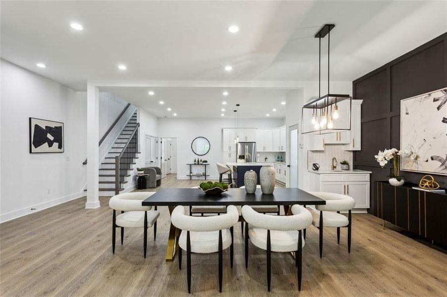 Furnished interior view inside a new home in , Atlanta (Image 3).