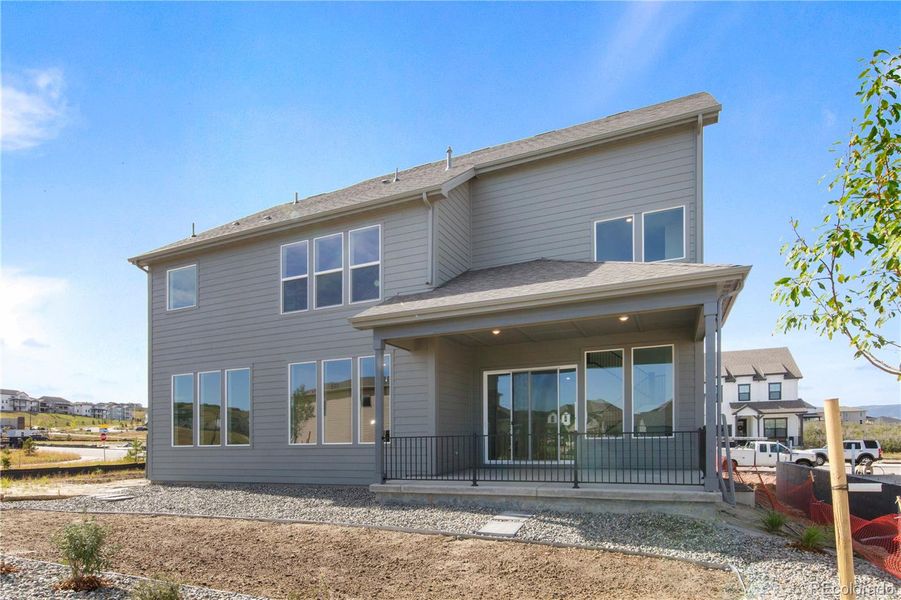 Exterior details and patio area of a home in Montaine, Castle Rock (Image 3).