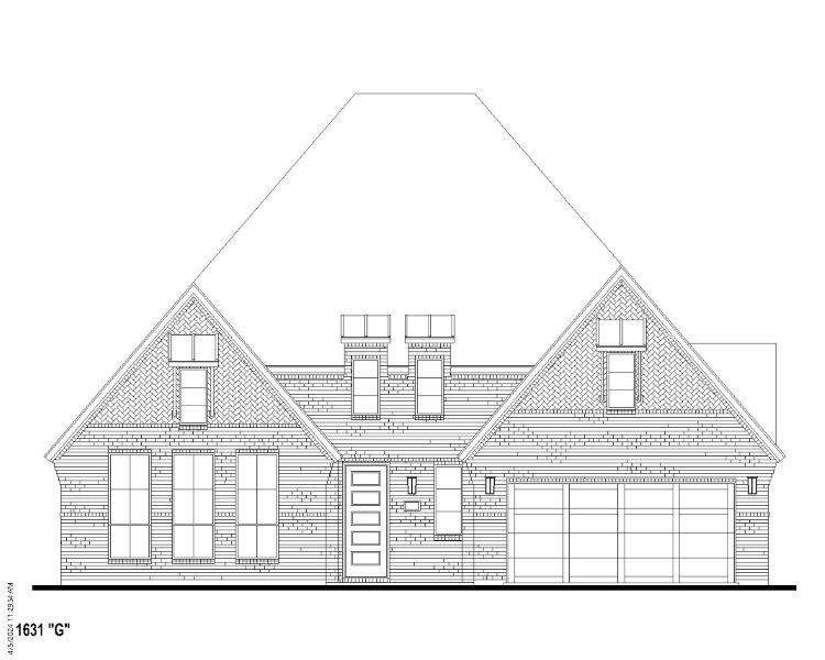 Plan 1631 Elevation G