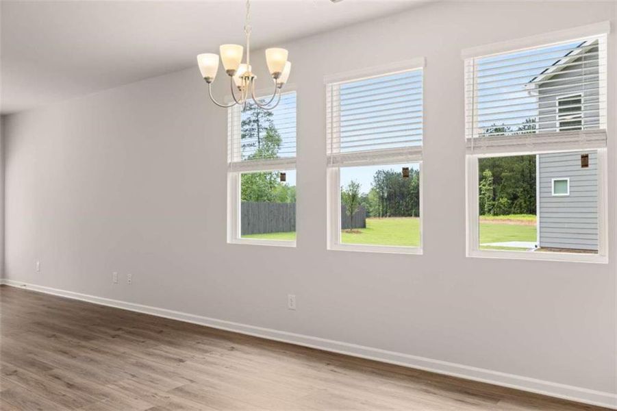 Spacious, unfurnished interior of a new home in The Retreat at Walden Park, Jonesboro (Image 10).
