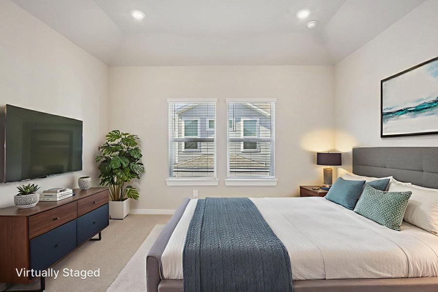 Furnished interior view inside a new home in Kemah Crossing - City Series, Kemah (Image 18). Furnished interior view inside a new home in Kemah Crossing - City Series, Kemah (Image 18).