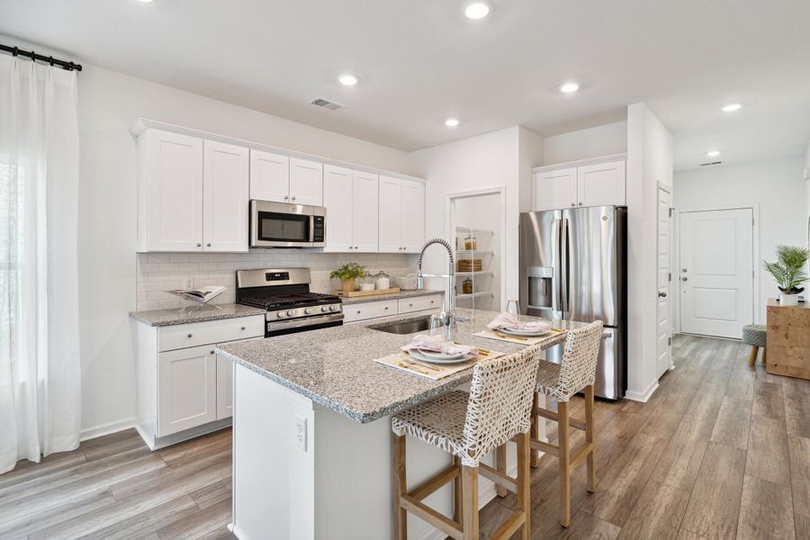 Furnished interior view inside a new home in Heron's Walk at Summers Corner: Carolina Collection, Summerville (Image 12). Furnished interior view inside a new home in Heron's Walk at Summers Corner: Carolina Collection, Summerville (Image 12).