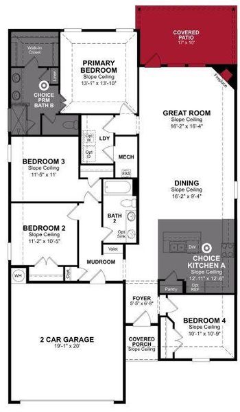 Beazer Homes Stark Farms Brooks Floorplan.