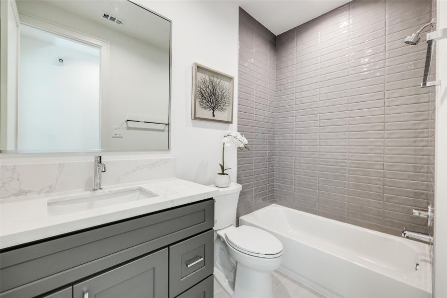 Furnished interior view inside a new home in , Houston (Image 17).