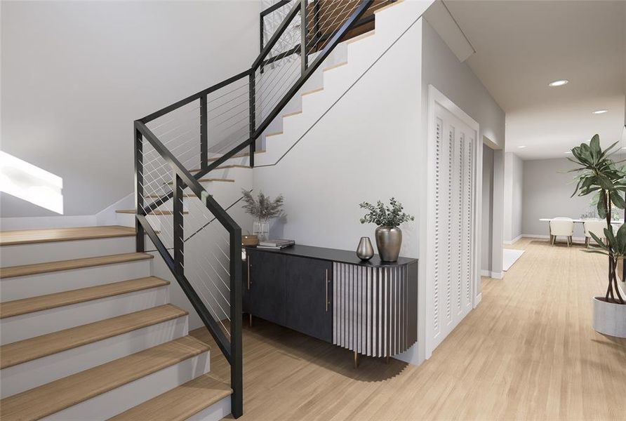 Furnished interior view inside a new home in , Tampa (Image 9). Furnished interior view inside a new home in , Tampa (Image 9).