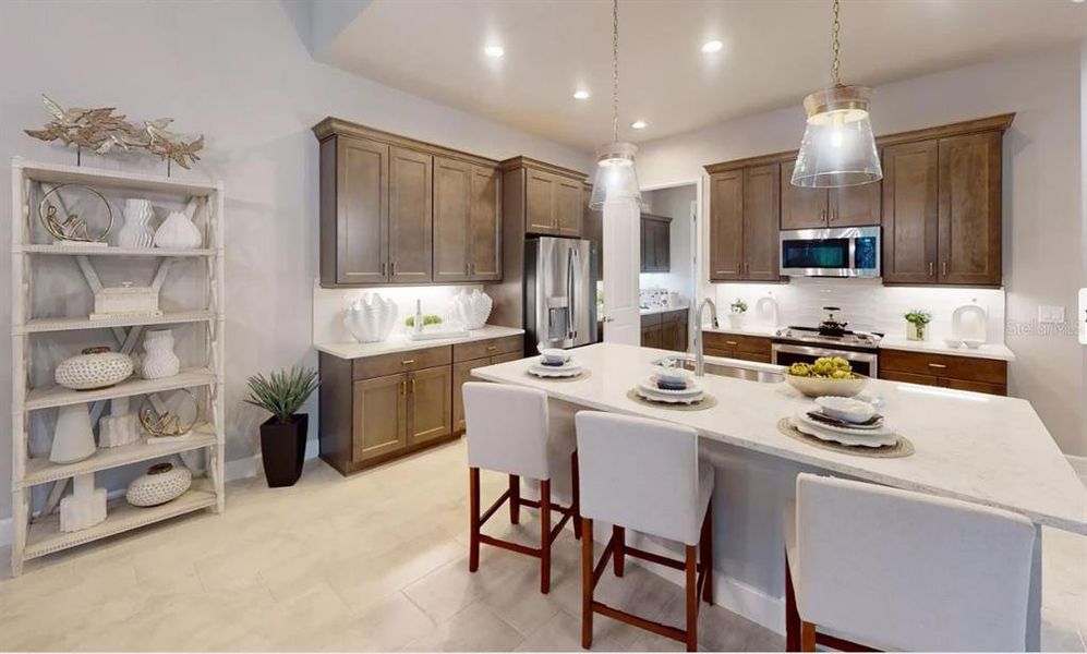 Furnished interior view inside a new home in Plantation Bay, Ormond Beach (Image 8).