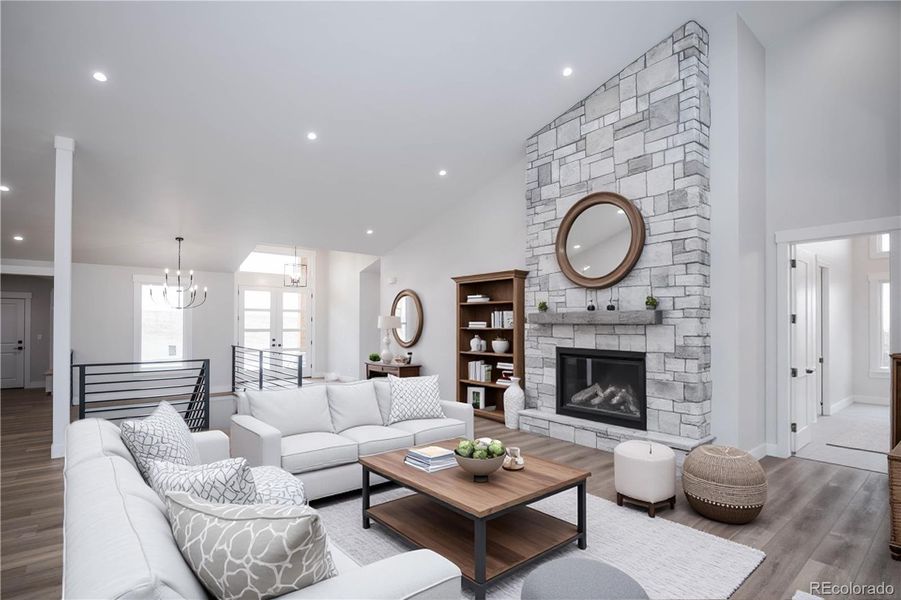 Furnished interior view inside a new home in , Kiowa (Image 32).