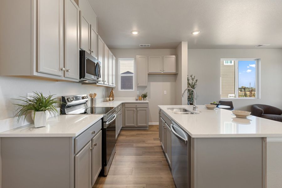 Furnished interior view inside a new home in Spring Valley, Longmont (Image 13).