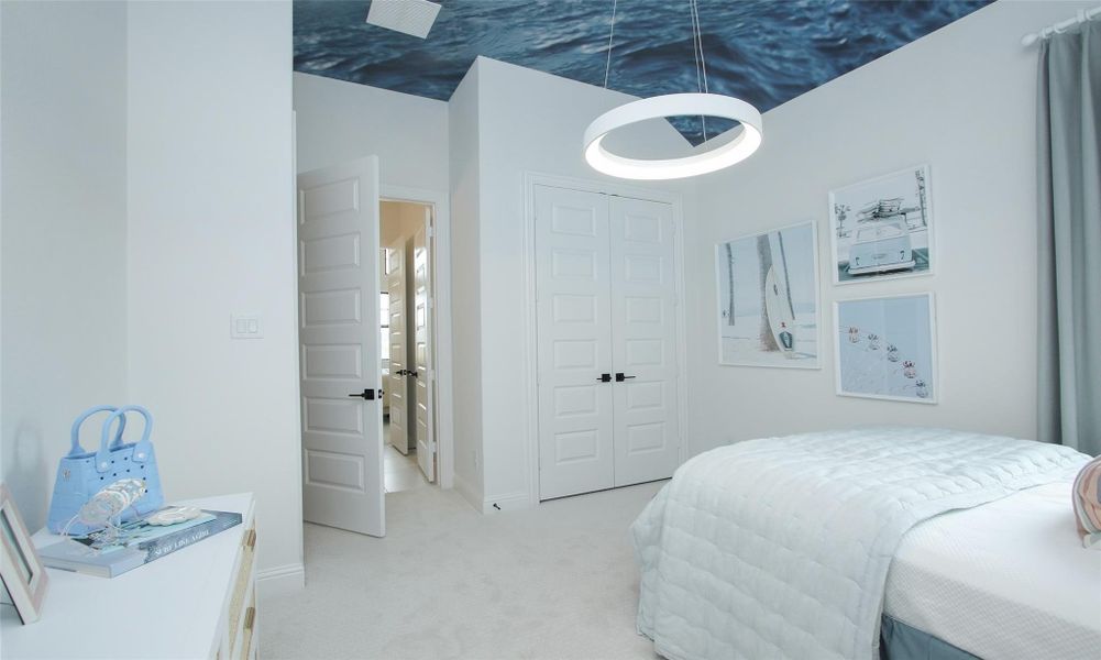 Furnished interior view inside a new home in Coastal Point, League City (Image 11).