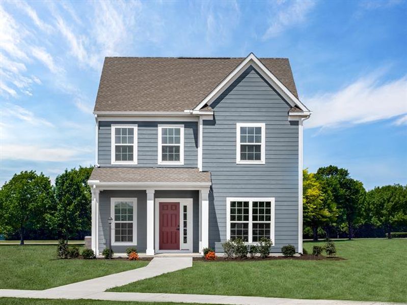 Representative exterior photo of a completed home built from the Robert Frost by Ryan Homes in Fost, Moyock, NC (Image 2). Representative exterior photo of a completed home built from the Robert Frost by Ryan Homes in Fost, Moyock, NC (Image 2).