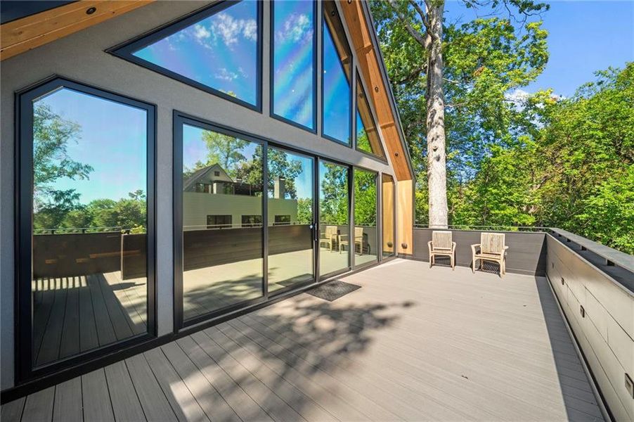Exterior details and patio area of a home in , Atlanta (Image 40).