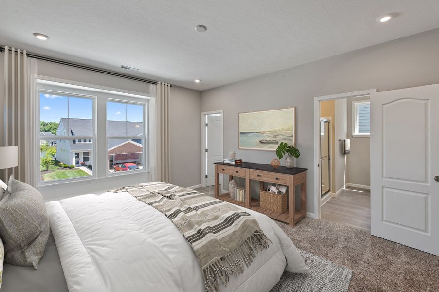 Representative furnished interior of a home built from the Hudson by Fischer Homes in Villas at Gold Creek, Dawsonville (Image 22).